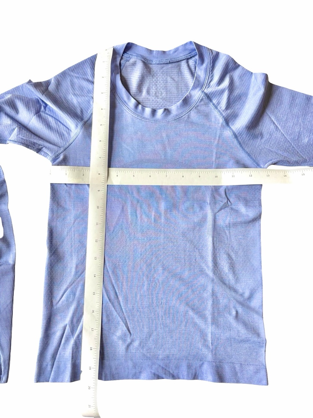 Lululemon Swiftly Tech Long Sleeve Shirt 2.0 Waist Length, Blue Willow color - Picture 6 of 10